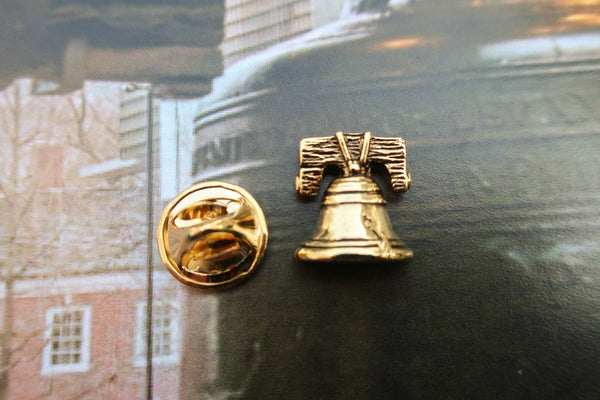 Liberty Bell Gold Lapel Pin