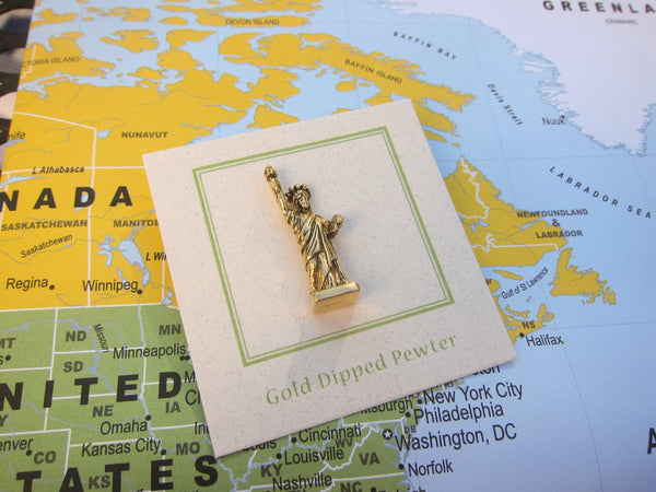 Statue of Liberty Gold Lapel Pin