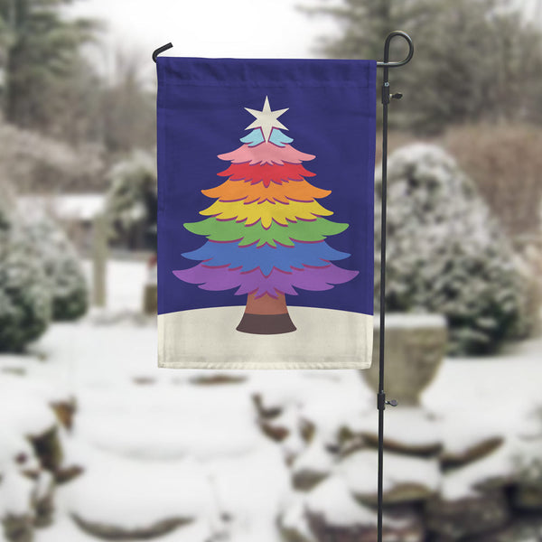 Happy Holigays Garden Flag