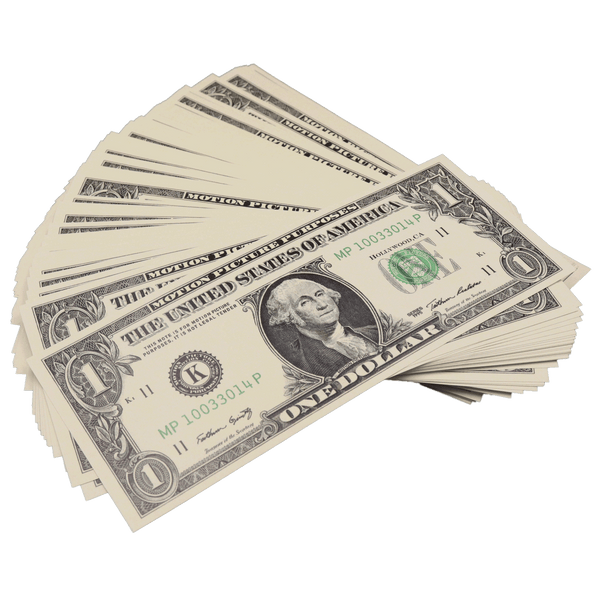 All Denomination Full Print 1990 Series Mixed Bills Stack