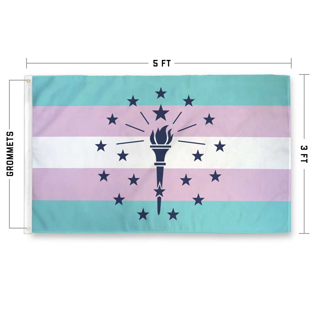 Indiana Transgender Pride Flag