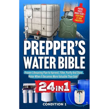 Prepper's Water Bible: Proven Lifesaving Plan to Harvest, Filter, Purify And Store Water When It Becomes More Valuable Than Gold!