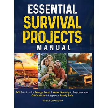 Essential Survival Projects Manual: DIY Solutions for Energy, Food & Water Security to Empower Your Off-Grid Life & Keep Your Family Safe