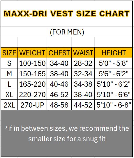 Maxx-Dri Vest Advanced