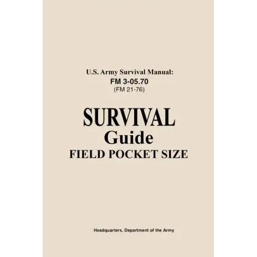U.S. Army Survival Manual FM 3-05.76 (FM 21-76): Survival Guide Field Pocket Size