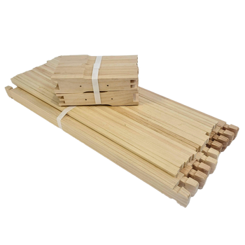 Medium 6 1/4 Inch Langstroth Frame, Wedged Top / Split Bottom with Holes
