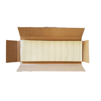 Medium Beeswax Foundation - Wired With Hooks - 5 5/8-inch