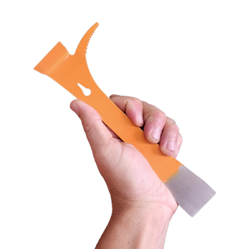 Orange KW Small Steel Hive Tool With Hook