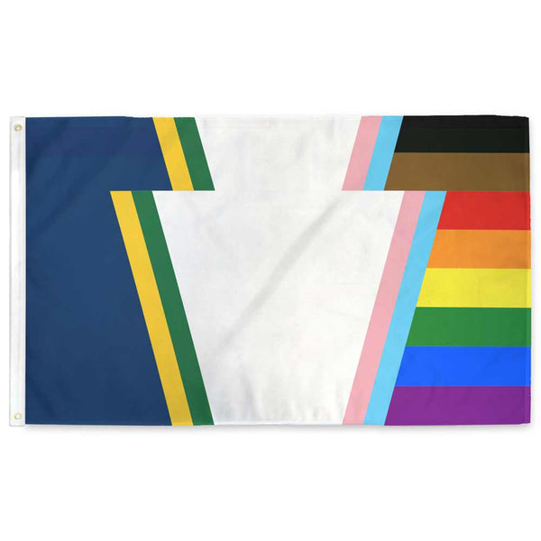 Rainbow Pennsylvania Keystone Flag