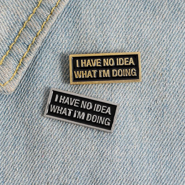 Anxious Enamel Pins Brooches Badges Fashion Accessories