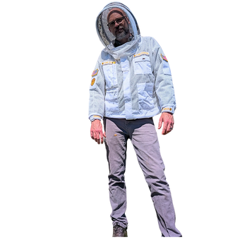Sting Stopper Professional Ventilated Beekeeping Jacket - Beekeeper White