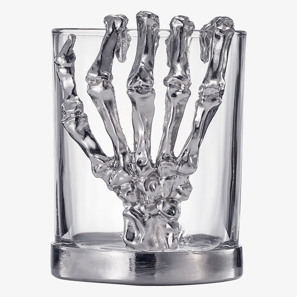 Skeleton Whiskey Glass Tumbler Single 10OZ Halloween Skeleton Glasses 4 3 H Goth Gifts Skeleton Gift