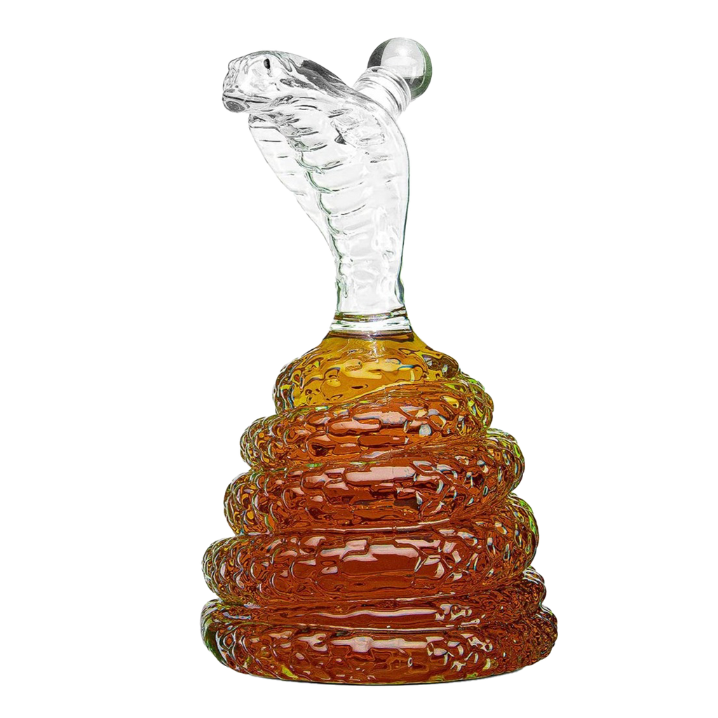 King Cobra Snake Whiskey Decanter Premium Barware Gift Elegant Drinkware Collection