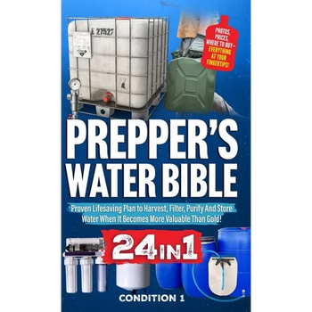 Prepper's Water Bible: Proven Lifesaving Plan to Harvest, Filter, Purify And Store Water When It Becomes More Valuable Than Gold!