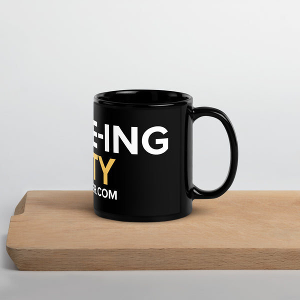 Chasing Liberty Black Glossy Mug - Proud Libertarian - Chase Oliver