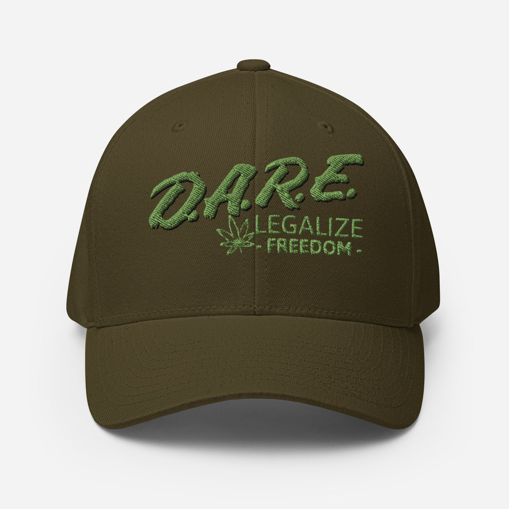 DARE to Legalize Freedom Cannabis Closed-Back Cap