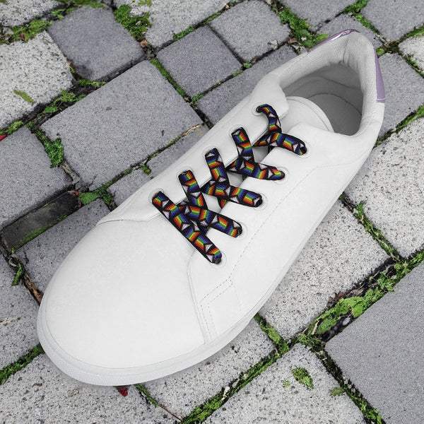 25 Pack Daniel Quasar "Progress Pride" Flag Shoelaces (25 Pairs)