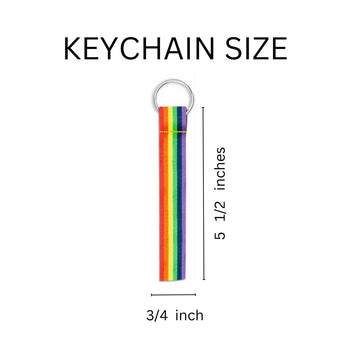 Gay Pride Lanyard Style Keychain Bundle (80 Pieces)