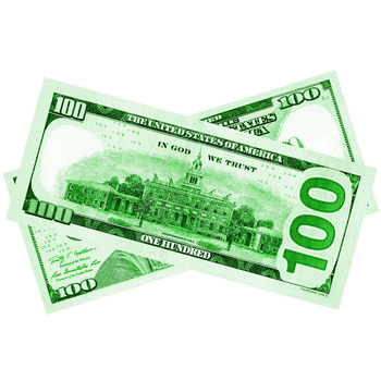 Green Prop Money Bills