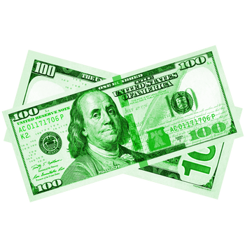 Green Prop Money Bills