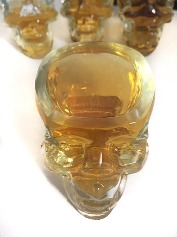Monkey And Heroes Extra Large Skull Shot Glasses Set Of 4 Use Skull Head Cup For A Whiskey Scoth And