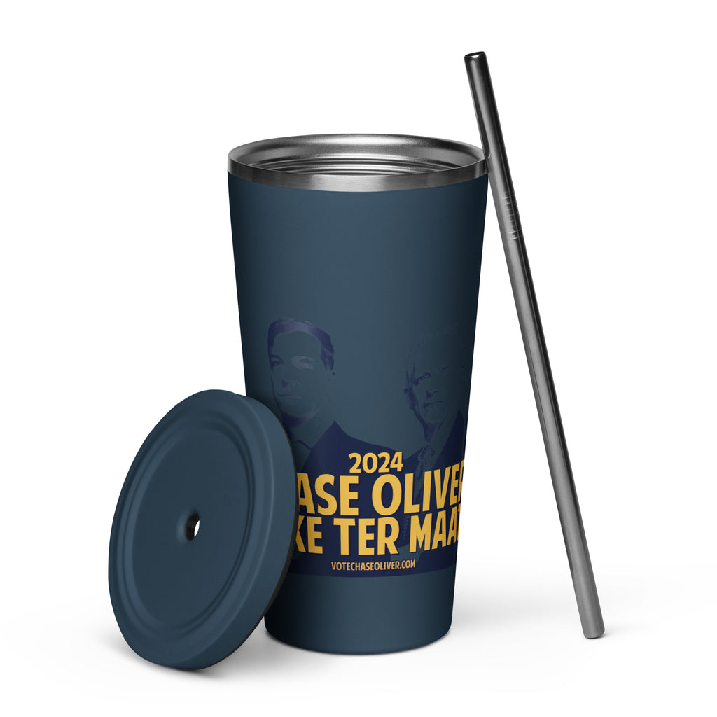 Chase Oliver and Mike Ter Maat 2024 Insulated tumbler with a straw