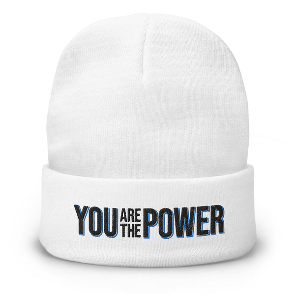 You are the Power Embroidered Beanie - Proud Libertarian - You Are the Power