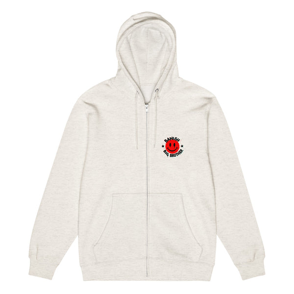 Sweet Smiley Zip-Up Hoodie (Light)