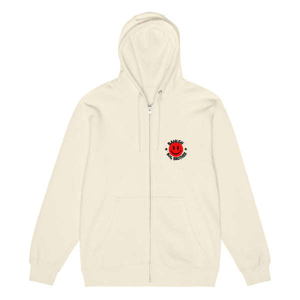 Sweet Smiley Zip-Up Hoodie (Light)