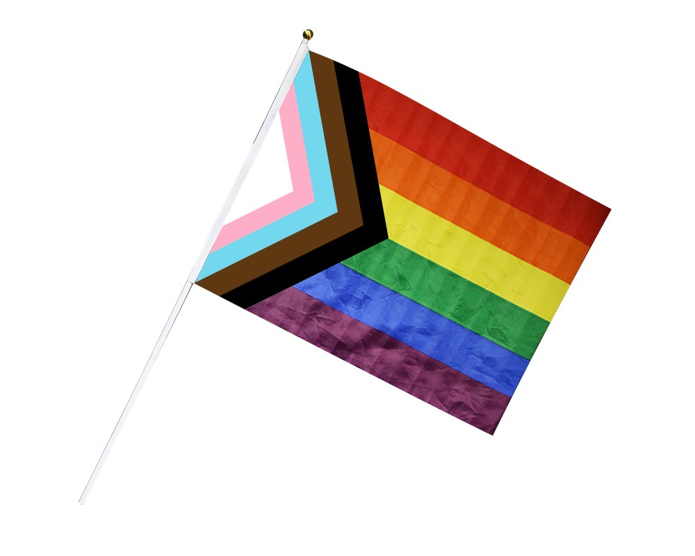 25 Pack Large Daniel Quasar Flags on a Stick (25 Flags)