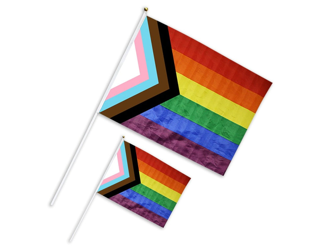 25 Pack Large Daniel Quasar Flags on a Stick (25 Flags)