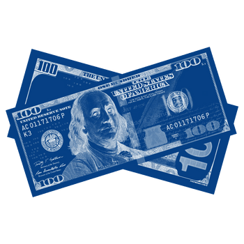 Los Angeles Blue Prop Money Bills