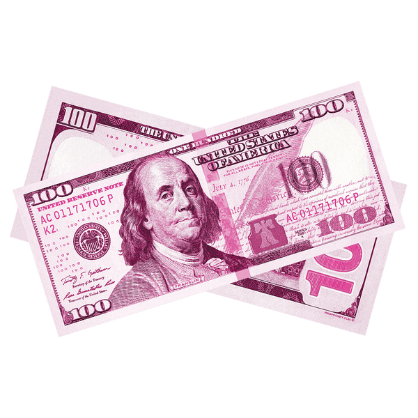 Pink Prop Money Bills