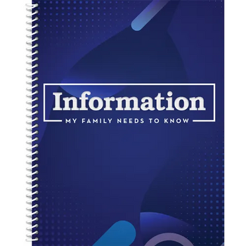 Information My Family Needs to Know Organizer (Blue): Volume 2