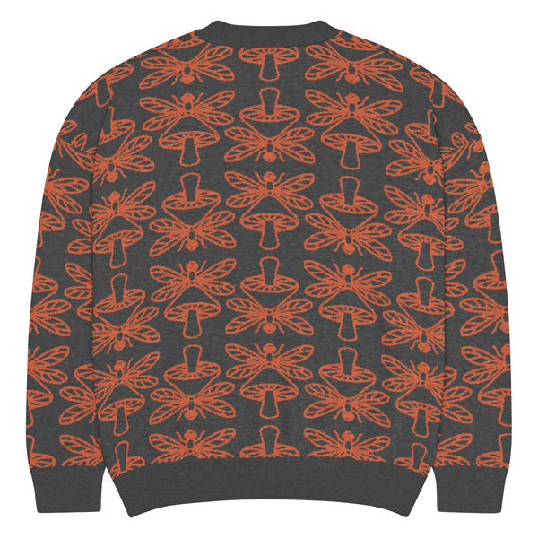 Mushmore Dragonfly Relaxed fit knitted crew neck sweater