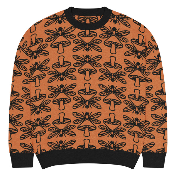 Mushmore Dragonfly Relaxed fit knitted crew neck sweater