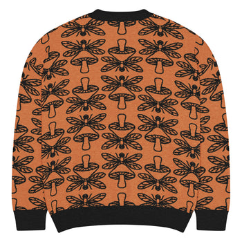 Mushmore Dragonfly Relaxed fit knitted crew neck sweater
