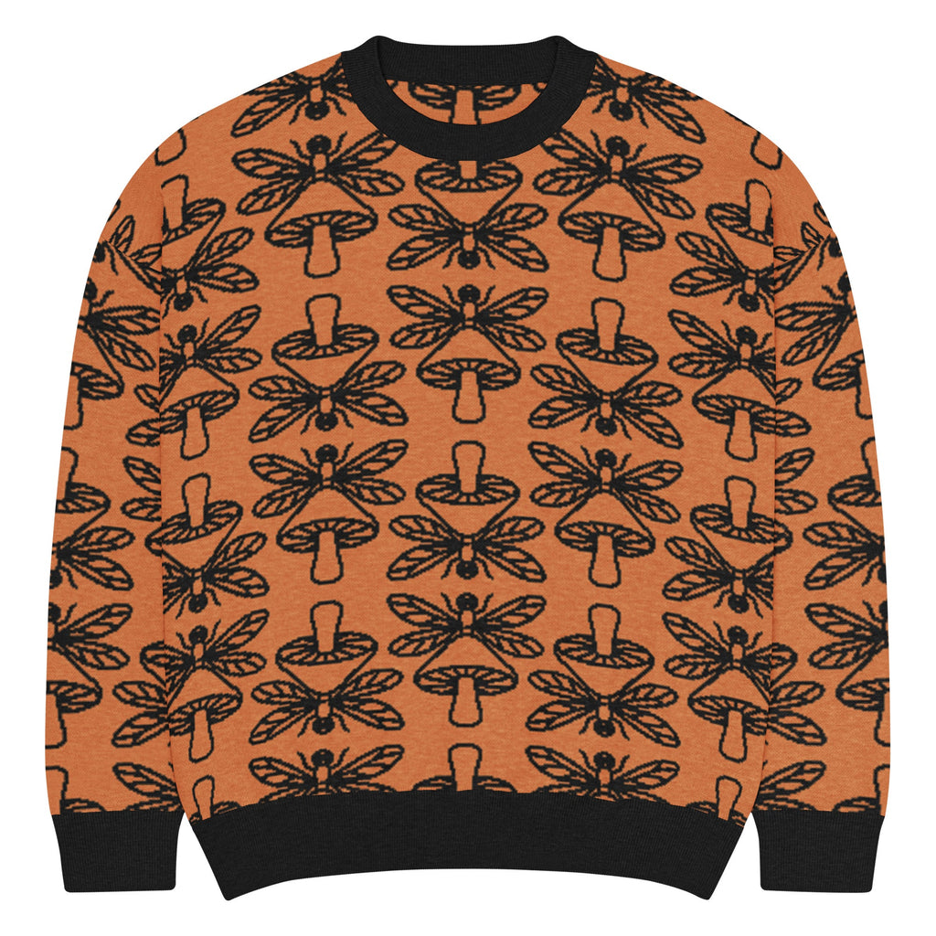 Mushmore Dragonfly Relaxed fit knitted crew neck sweater