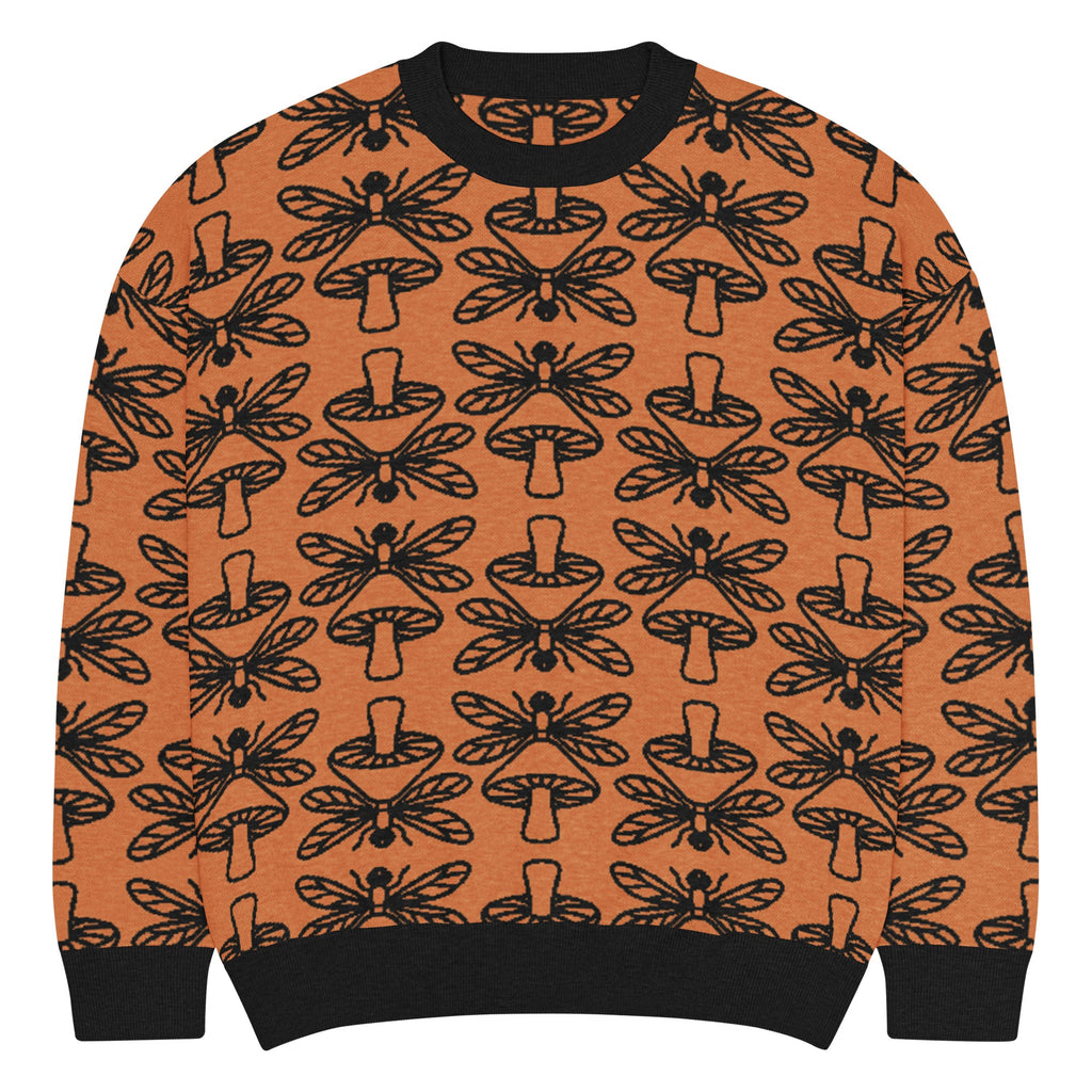 Mushmore Dragonfly Relaxed fit knitted crew neck sweater