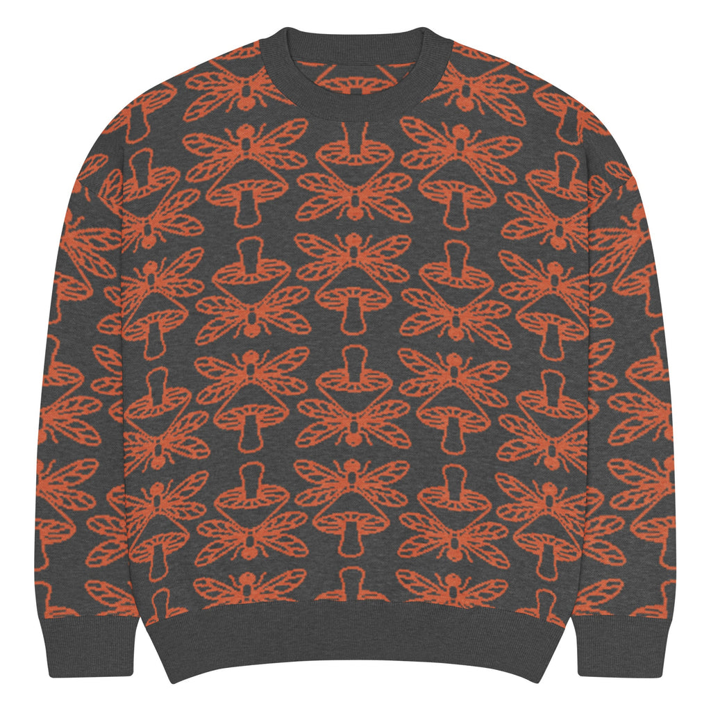 Mushmore Dragonfly Relaxed fit knitted crew neck sweater