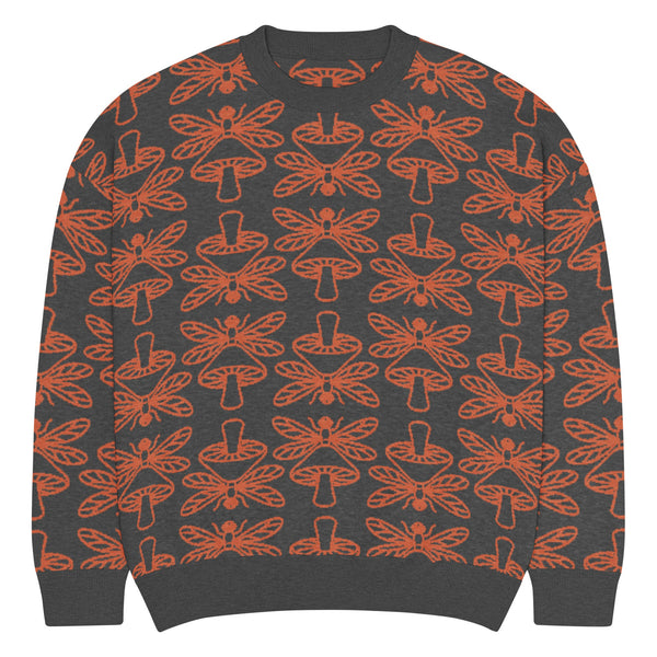 Mushmore Dragonfly Relaxed fit knitted crew neck sweater