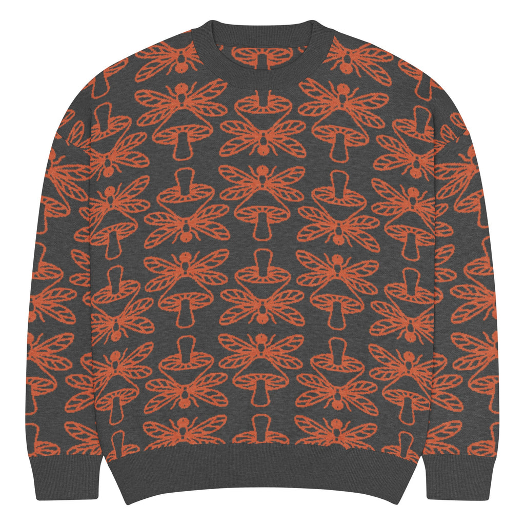 Mushmore Dragonfly Relaxed fit knitted crew neck sweater