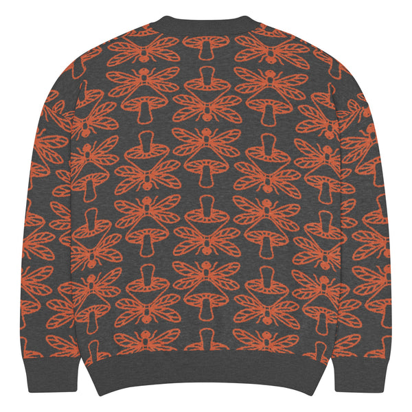 Mushmore Dragonfly Relaxed fit knitted crew neck sweater