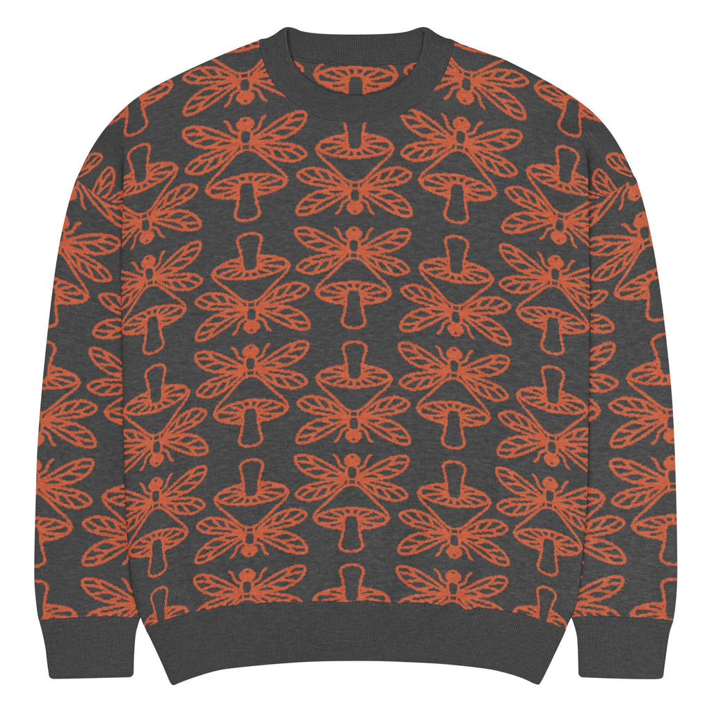 Mushmore Dragonfly Relaxed fit knitted crew neck sweater