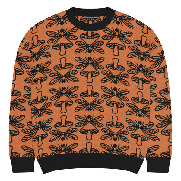 Mushmore Dragonfly Relaxed fit knitted crew neck sweater