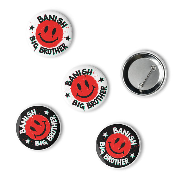 Sweet Smiley Buttons 2.25" (Set of 5)