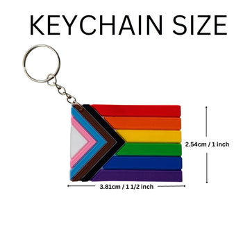 50 Pack Silicone Daniel Quasar Flag Key Chains (50 Key Chains)