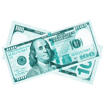 Turquoise Prop Money Bills