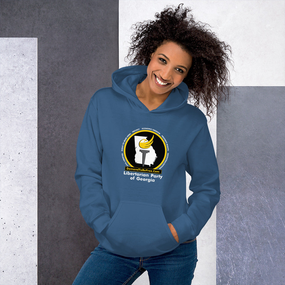 Libertarian Party of Georgia Unisex Hoodie - Proud Libertarian - Libertarian Party of Georgia