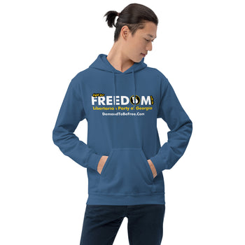 Fight for Freedom Libertarian Party of Georgia Unisex Hoodie - Proud Libertarian - Libertarian Party of Georgia